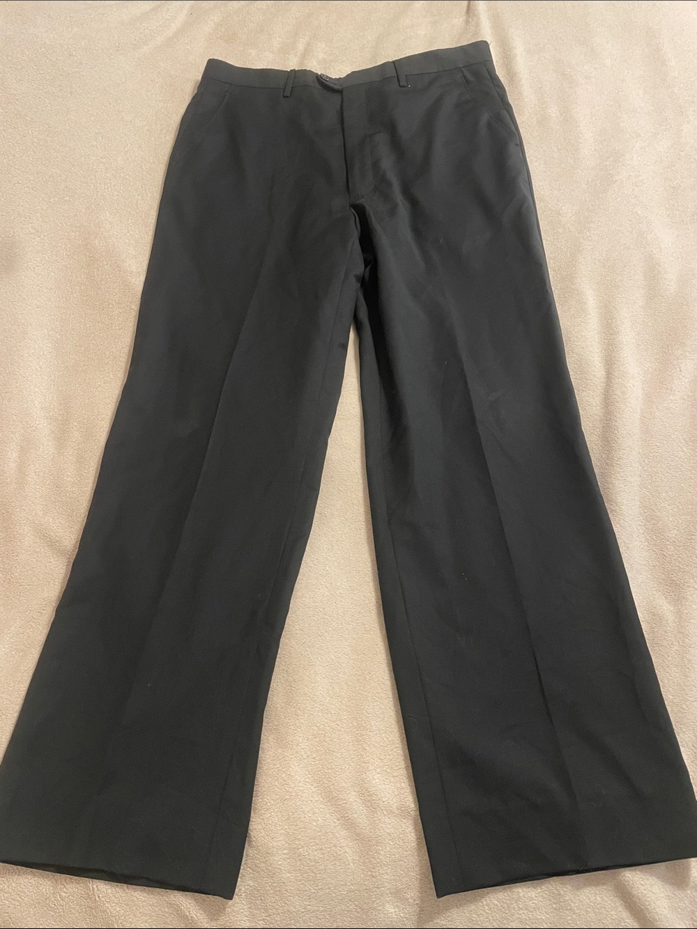 Zegna Italian wool and silk men’s black dress pants, size IT 42 x 32” inseam
